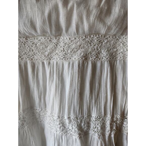 Lily Rose White Lace Summer Tank Midi dress Size Large - Picture 3 of 6